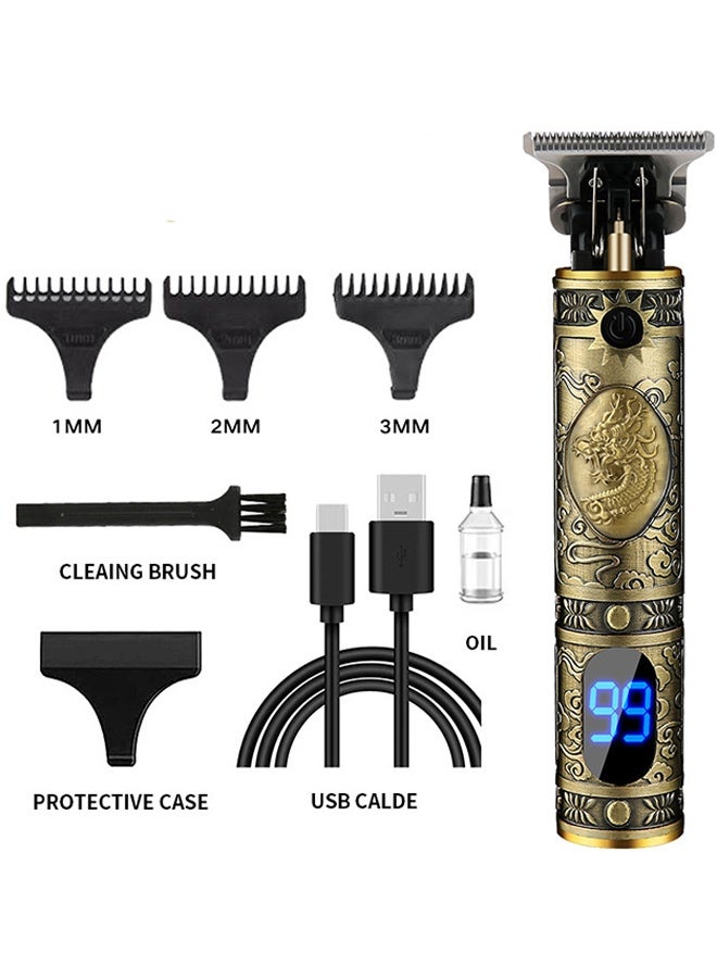 general Hair Clippers for Men Cordless Professional Beard Trimmers with LCD Display Electric Grooming Rechargeable Shaver Zero Gapped T/Blade Cutting Kit - Image 1